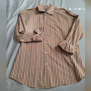 GAP Brown Striped Men's Shirt